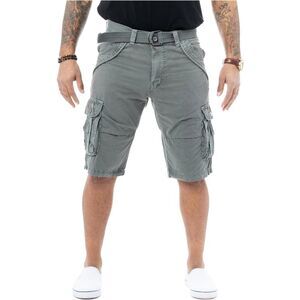 XRAY Mens Belted Double Pocket Casual Cargo Shorts, NWT